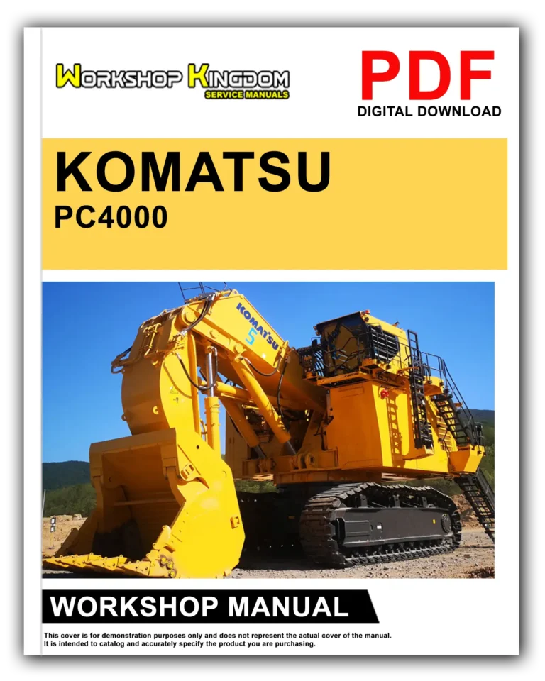 KOMATSU PC4000 Workshop Repair Service Manual – English – PDF Download