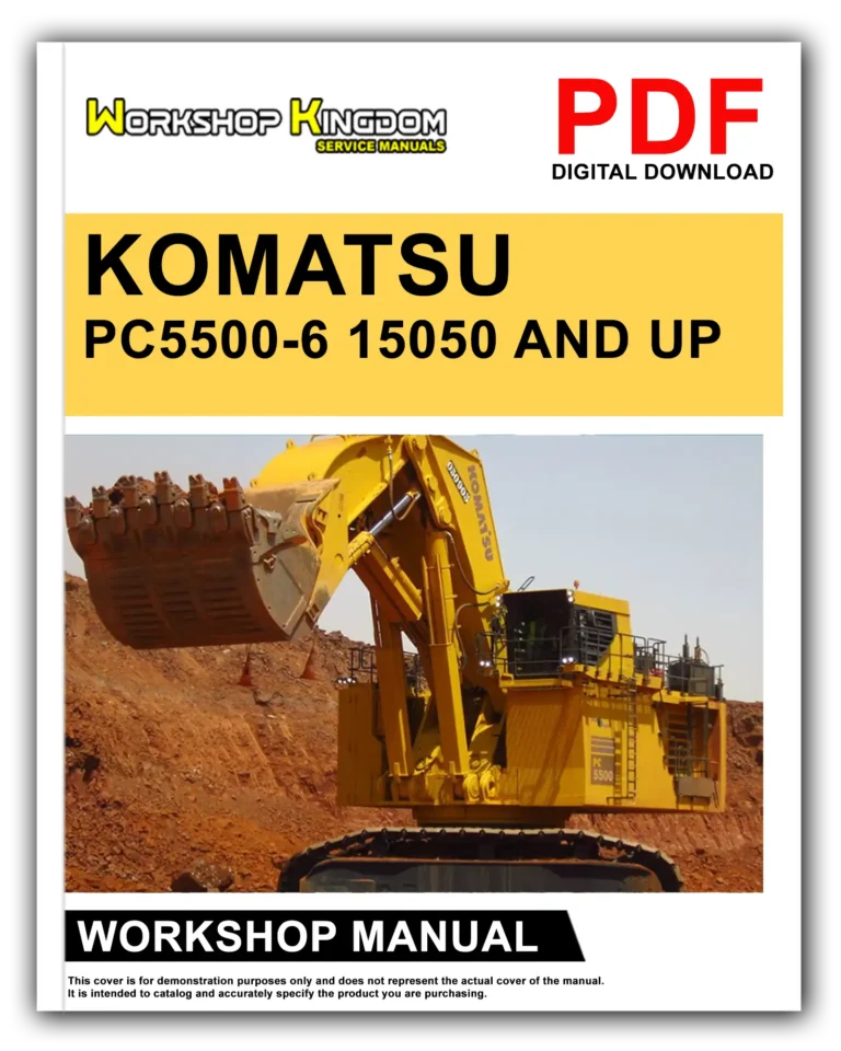 KOMATSU PC5500-6 15050 AND UP Workshop Repair Service Manual – English – PDF Download