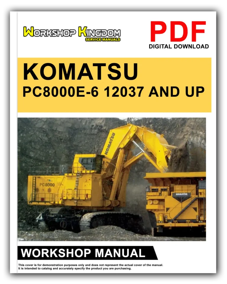 KOMATSU PC8000E-6 12037 AND UP Workshop Repair Service Manual – English – PDF Download