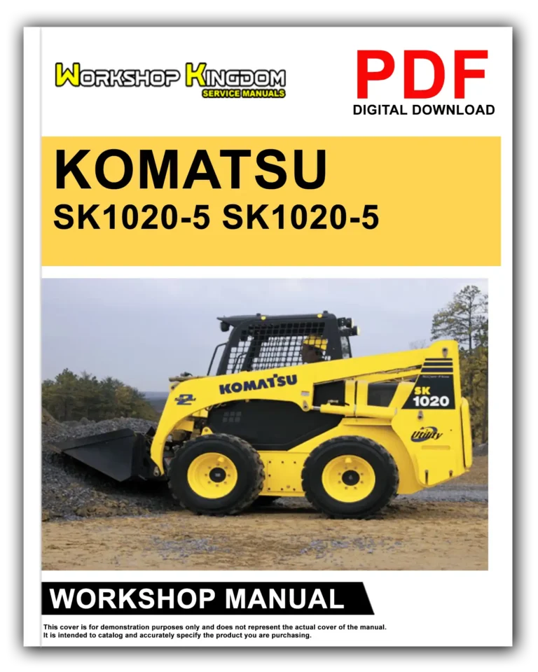 KOMATSU SK1020-5 SK1020-5 TURBO Workshop Repair Service Manual – English – PDF Download