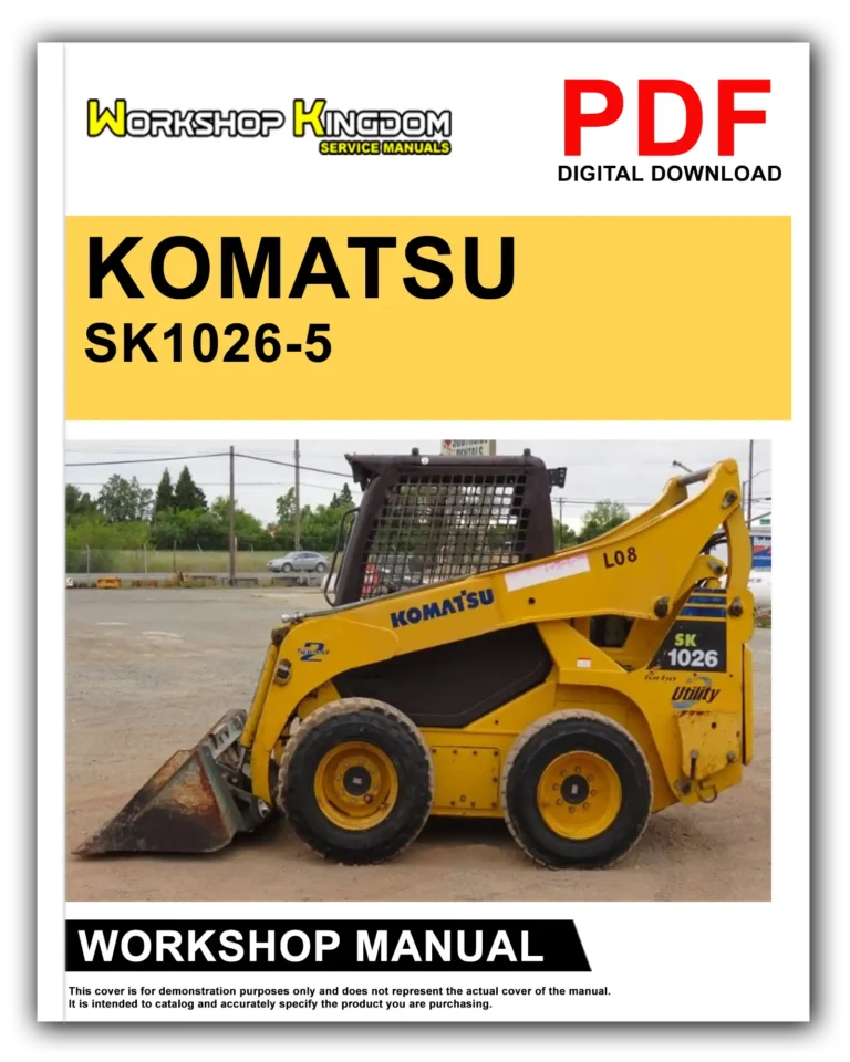 KOMATSU SK1026-5 TURBO Workshop Repair Service Manual – English – PDF Download