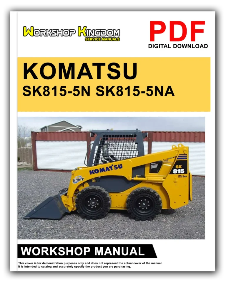 KOMATSU SK815-5N SK815-5NA A30001 A10001 AND UP Workshop Repair Service Manual – English – PDF Download