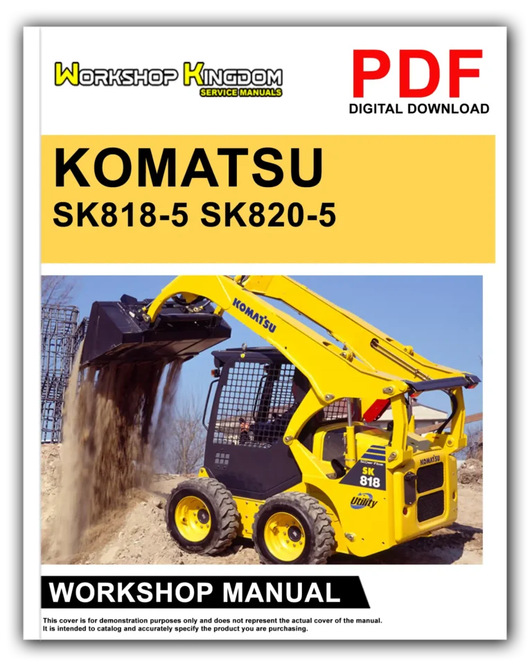 KOMATSU SK818-5 SK820-5 TURBO Workshop Repair Service Manual – English – PDF Download