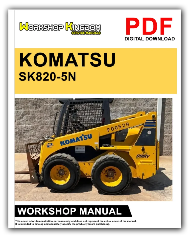 KOMATSU SK820-5N A40001 AND UP Workshop Repair Service Manual – English – PDF Download
