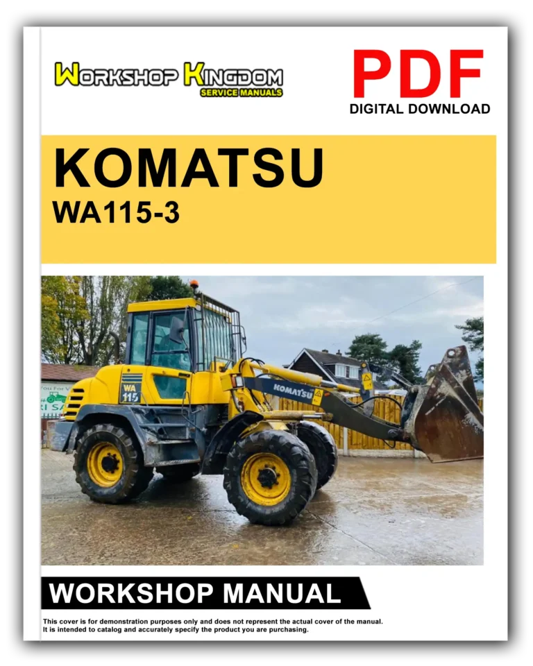 KOMATSU WA115-3 Workshop Repair Service Manual – English – PDF Download