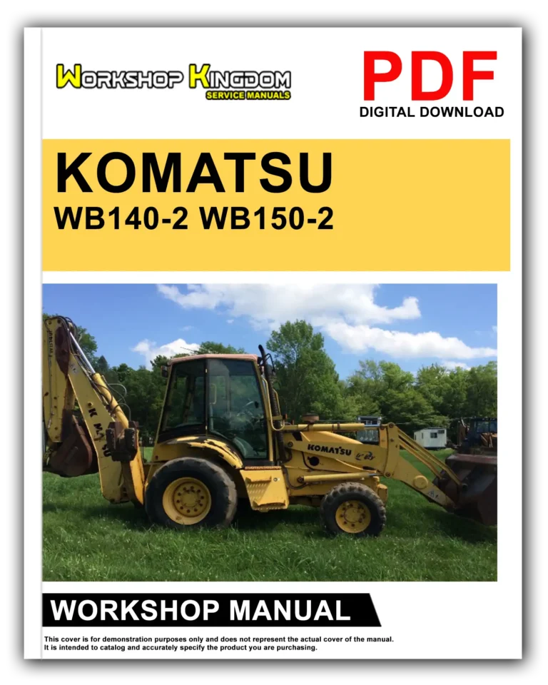 KOMATSU WB140-2 WB150-2 Workshop Repair Service Manual – English – PDF Download