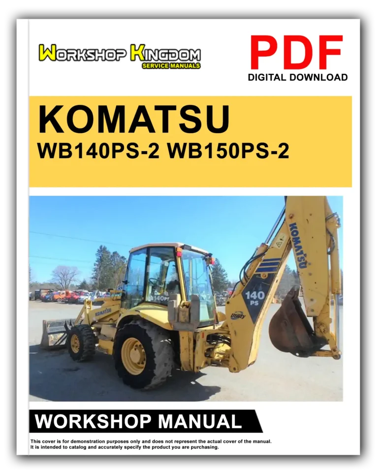 KOMATSU WB140PS-2 WB150PS-2 Workshop Repair Service Manual – English – PDF Download