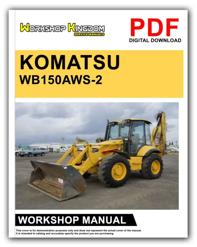 KOMATSU WB150AWS-2 Workshop Repair Service Manual – English – PDF Download