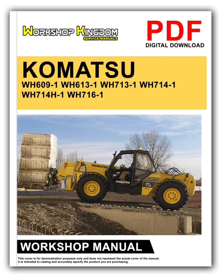 KOMATSU WH609-1 WH613-1 WH713-1 WH714-1 WH714H-1 WH716-1 Workshop Repair Service Manual – English – PDF Download