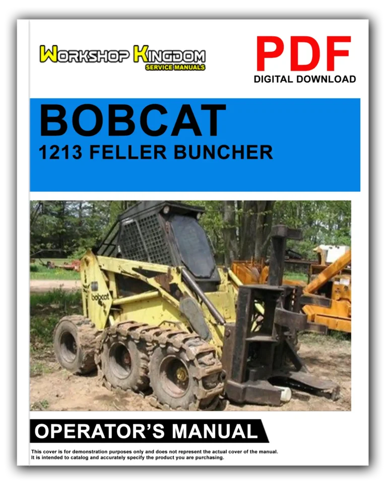 BOBCAT 1213 FELLER BUNCHER Operator’s Manual – English – PDF Download