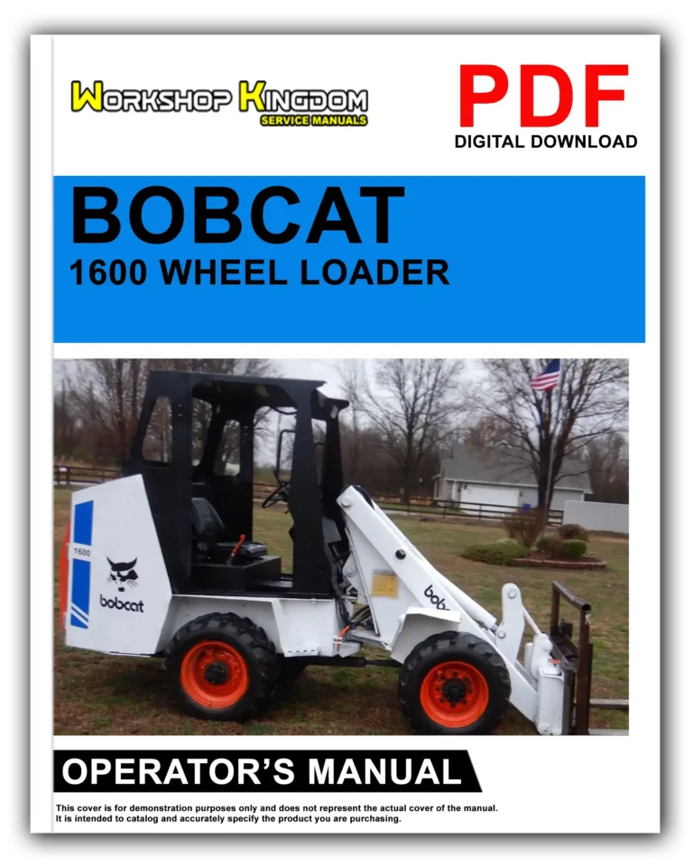 BOBCAT 1600 Operator’s Manual – English – PDF Download
