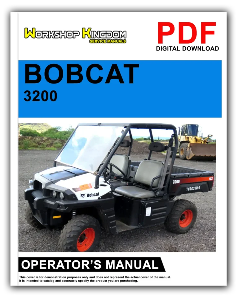 BOBCAT 3200 Operator’s Manual – English – PDF Download