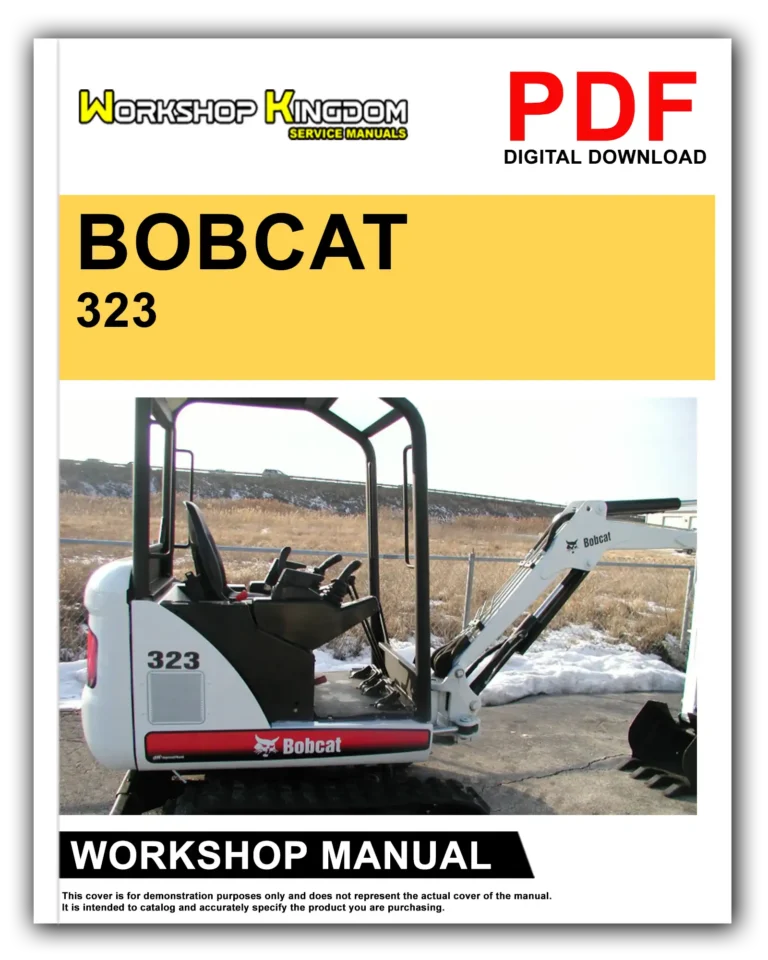 BOBCAT 323 Workshop Repair Service Manual – English – PDF Download