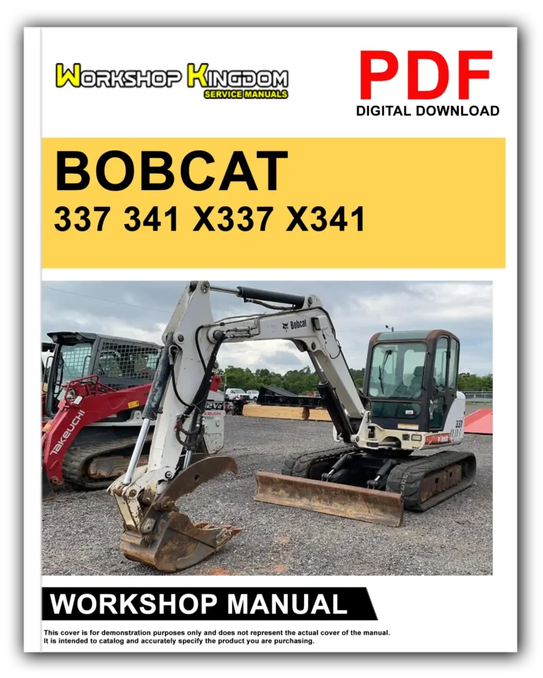 BOBCAT 337 341 X337 X341 Workshop Repair Service Manual – English – PDF Download