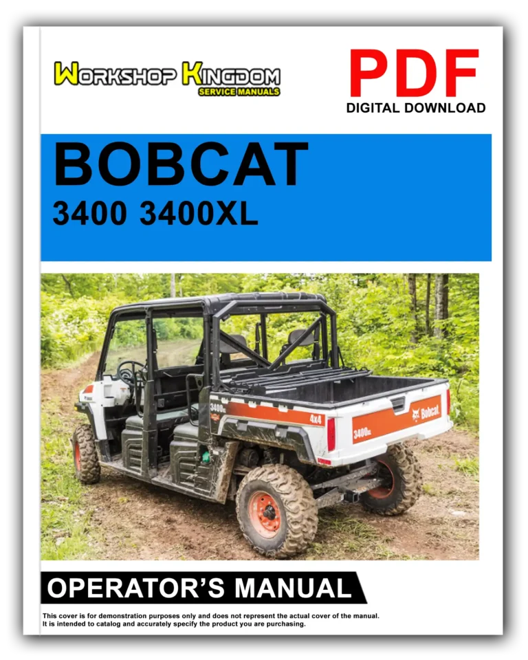 BOBCAT 3400 3400XL Operator’s Manual – English – PDF Download
