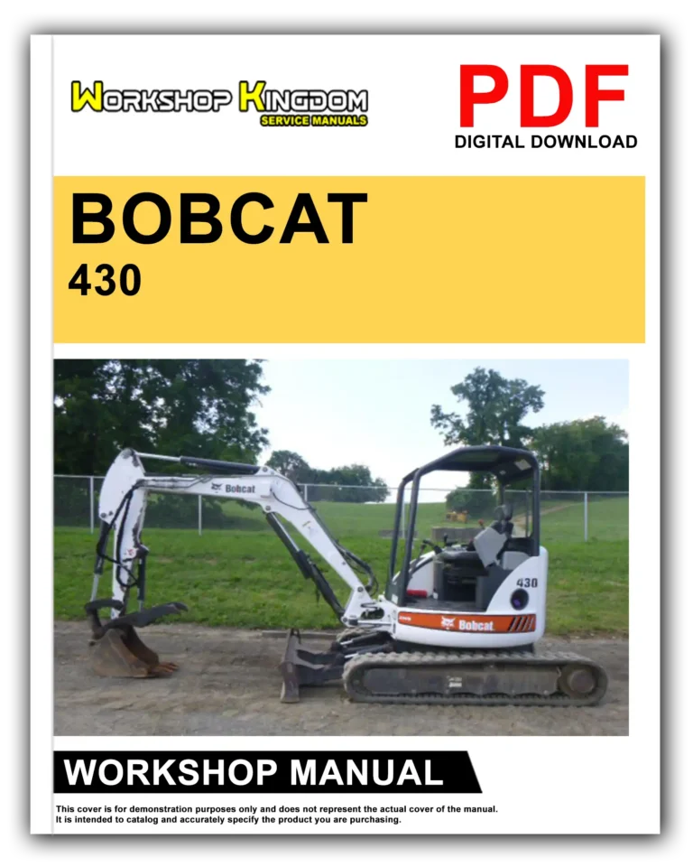 BOBCAT 430 Workshop Repair Service Manual – English – PDF Download