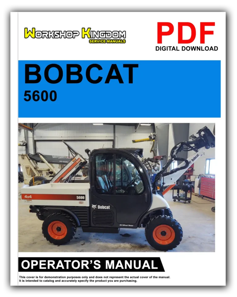 BOBCAT 5600 TOOLCAT Operator’s Manual – English – PDF Download