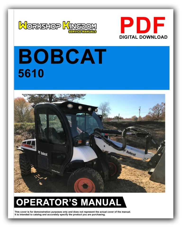 BOBCAT 5610 TOOLCAT Operator’s Manual – English – PDF Download