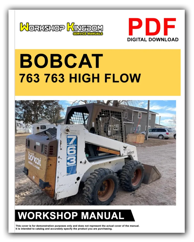 BOBCAT 763 763 HIGH FLOW Workshop Repair Service Manual – English – PDF Download