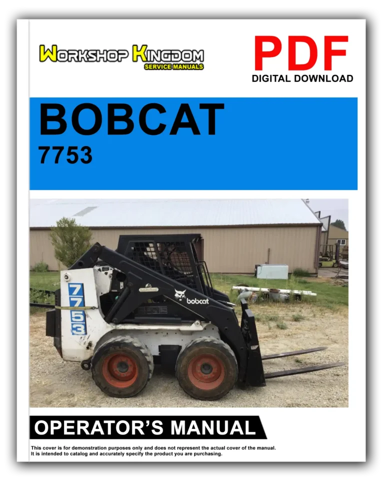 BOBCAT 7753 Operator’s Manual – English – PDF Download