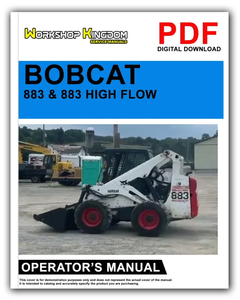 BOBCAT 883 & 883 HIGH FLOW Operator’s Manual – English – PDF Download