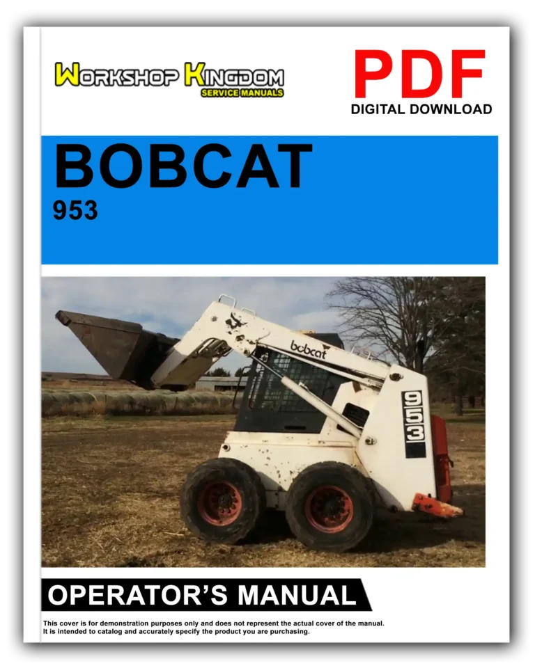 BOBCAT 953 Operator’s Manual – English – PDF Download