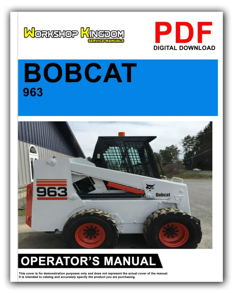 BOBCAT 963 Operator’s Manual – English – PDF Download