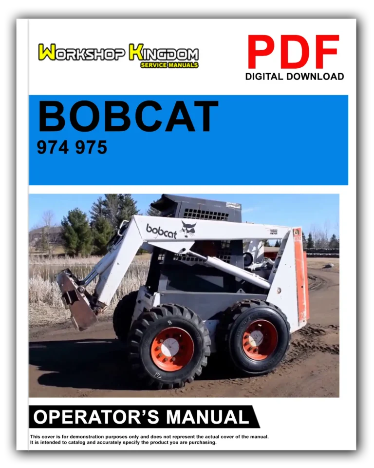 BOBCAT 974 975 Operator’s Manual – English – PDF Download