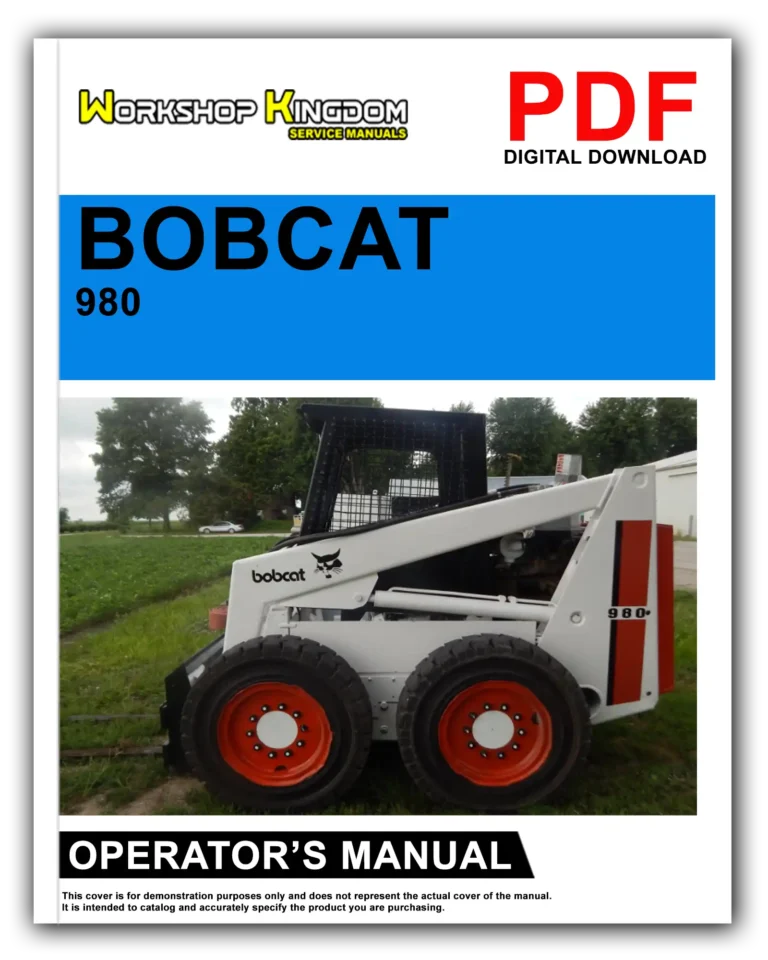 BOBCAT 980 Operator’s Manual – English – PDF Download