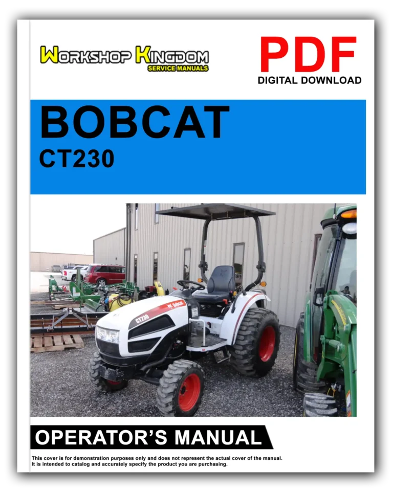 BOBCAT CT230 Operator’s Manual – English – PDF Download