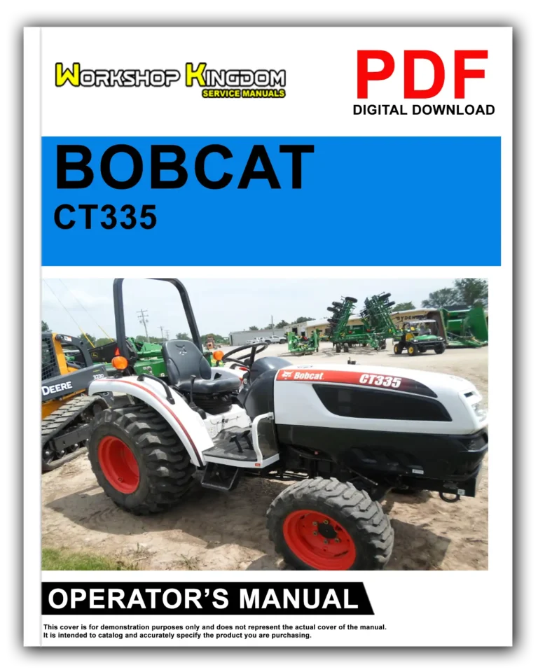 BOBCAT CT335 Operator’s Manual – English – PDF Download