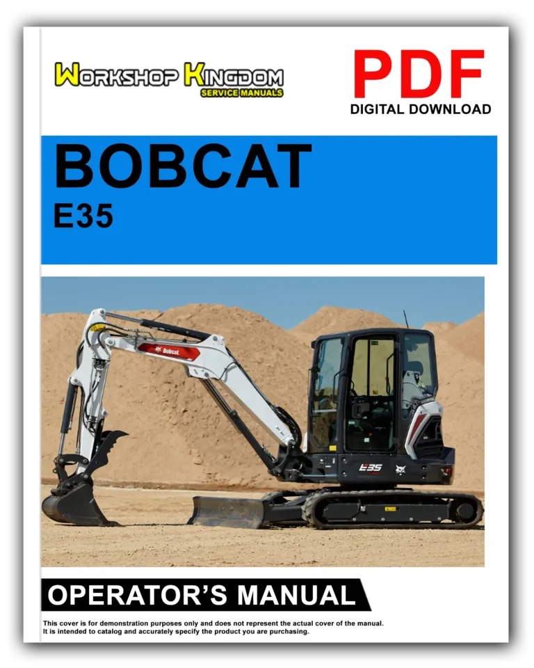 BOBCAT E35 Operator’s Manual – English – PDF Download
