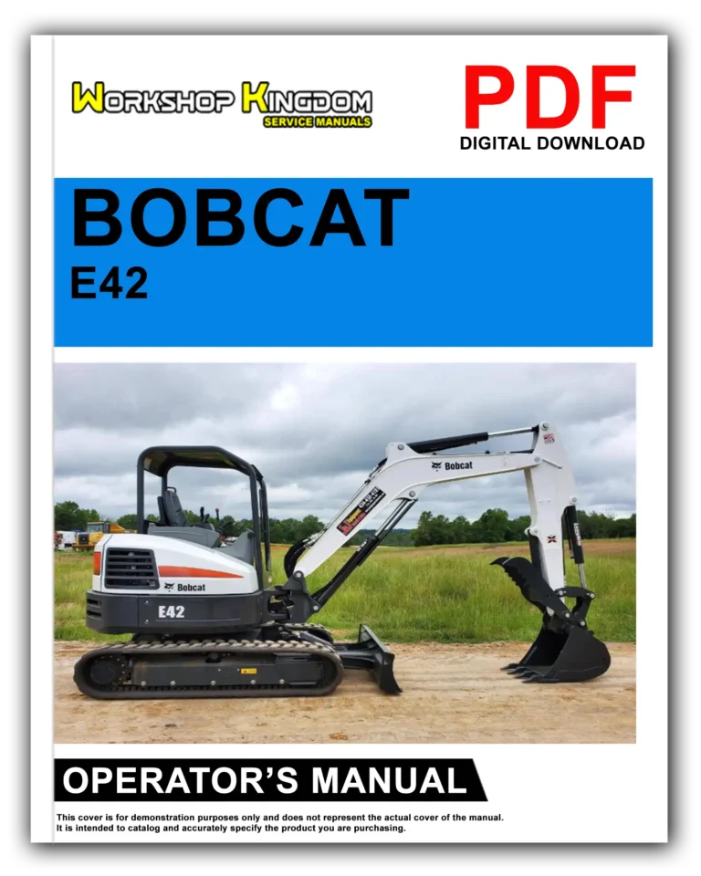 BOBCAT E42 Operator’s Manual – English – PDF Download