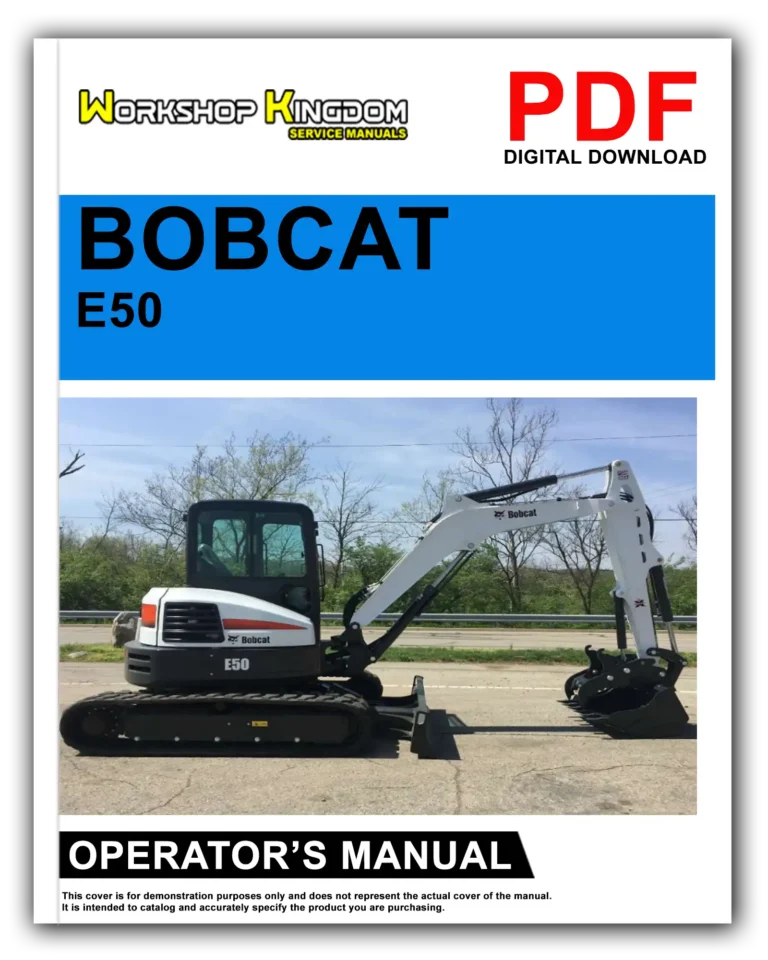 BOBCAT E50 Operator’s Manual – English – PDF Download