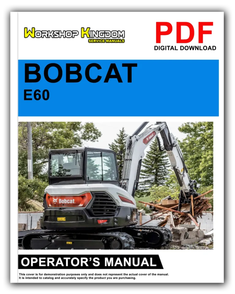 BOBCAT E60 Operator’s Manual – English – PDF Download