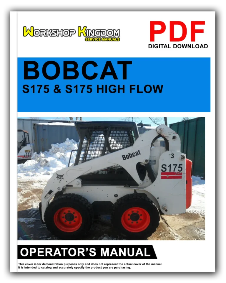BOBCAT S175 & S175 HIGH FLOW Operator’s Manual – English – PDF Download