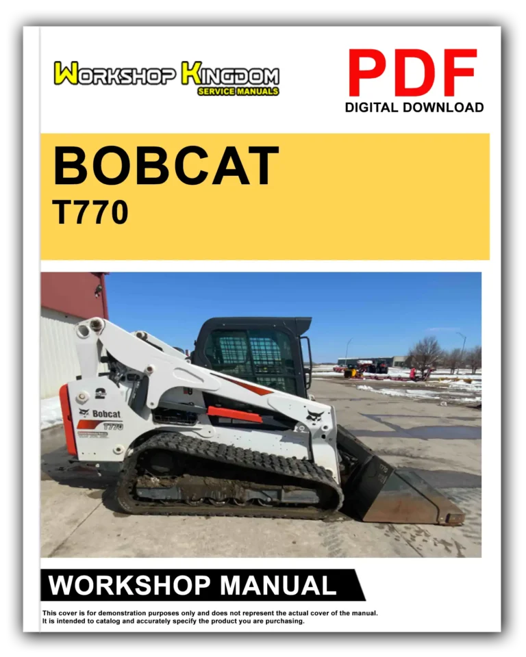 BOBCAT T770 Workshop Repair Service Manual – English – PDF Download
