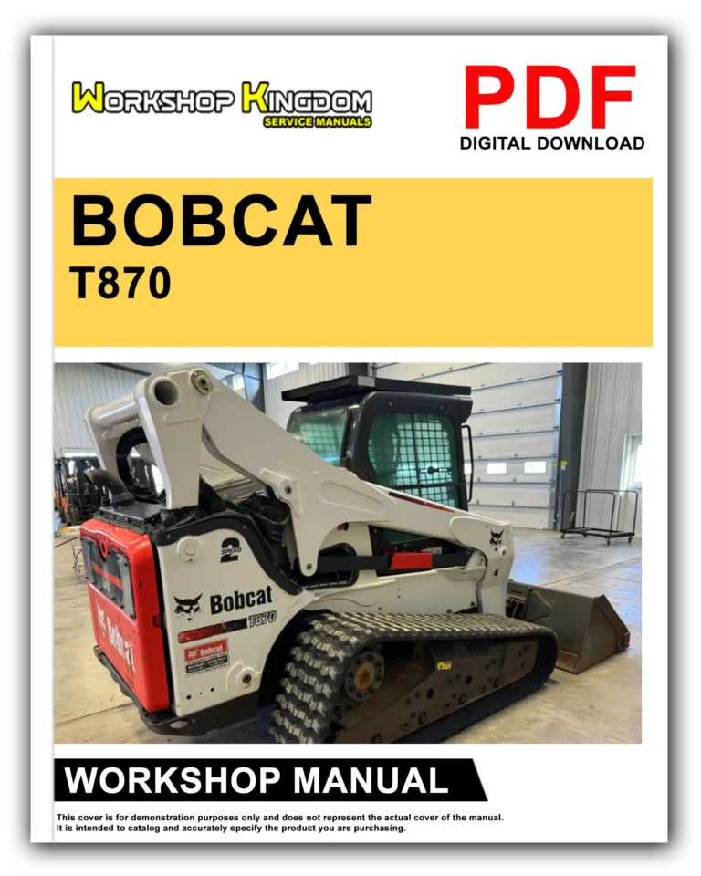 BOBCAT T870 Workshop Repair Service Manual – English – PDF Download