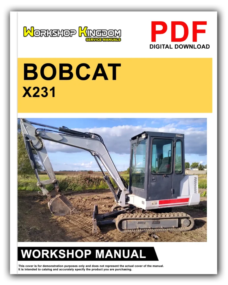 BOBCAT X231 Workshop Repair Service Manual – English – PDF Download