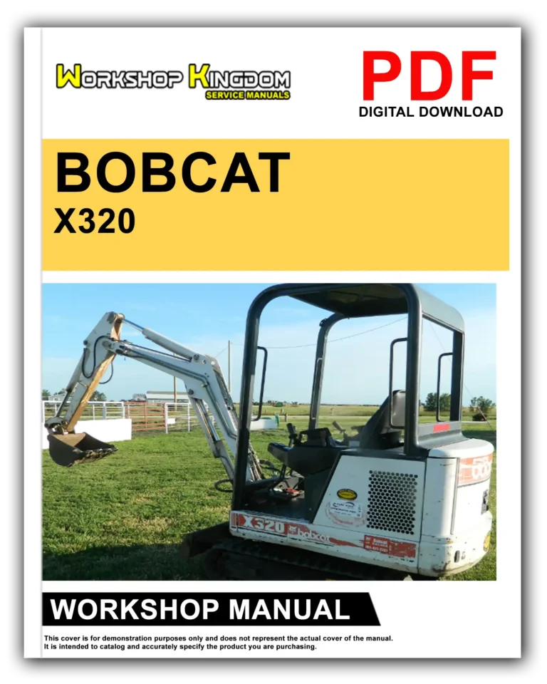 BOBCAT X320 Workshop Repair Service Manual – English – PDF Download