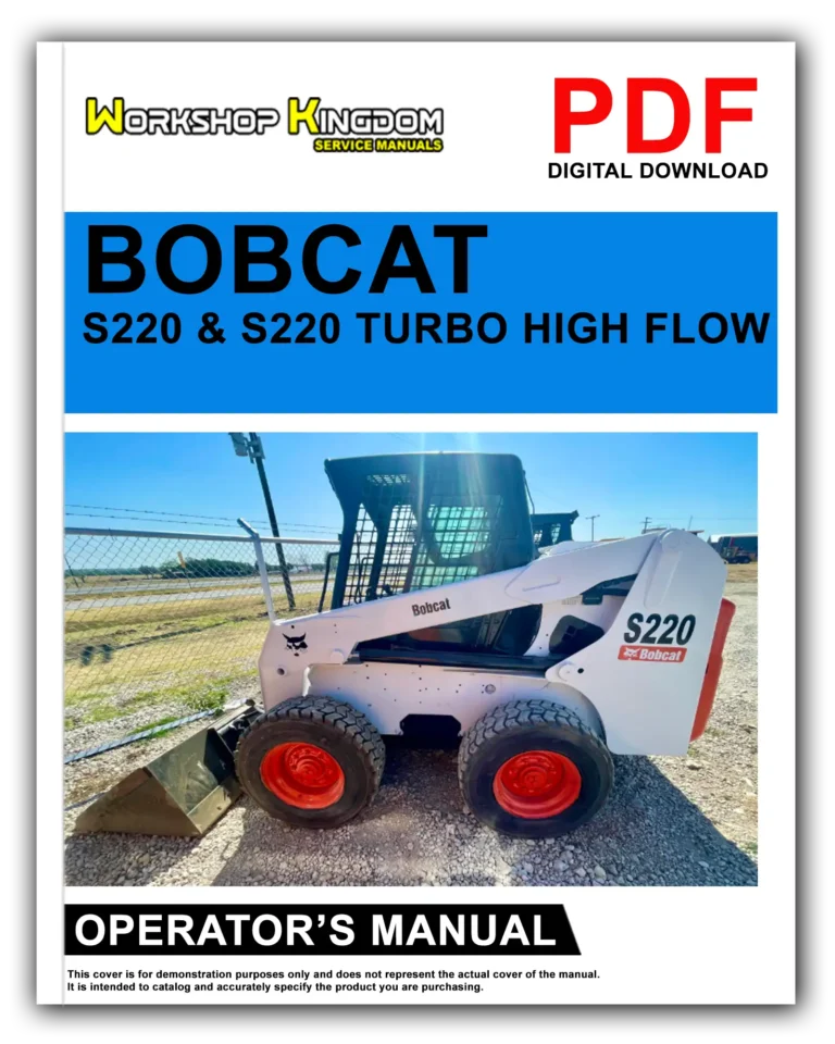 BOBCAT S220 & S220 TURBO Operator’s Manual – English – PDF Download