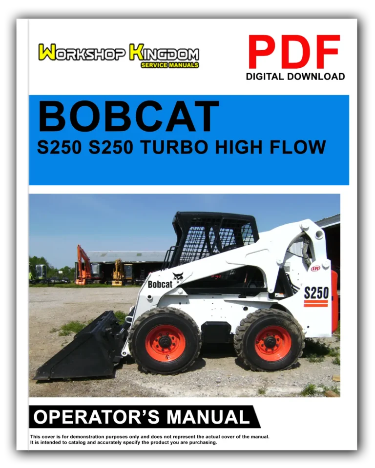 BOBCAT S250 S250 TURBO Operator’s Manual – English – PDF Download