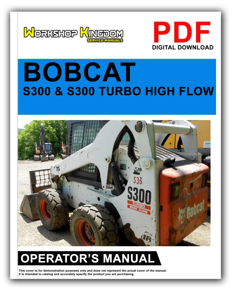 BOBCAT S300 & S300 TURBO Operator’s Manual – English – PDF Download