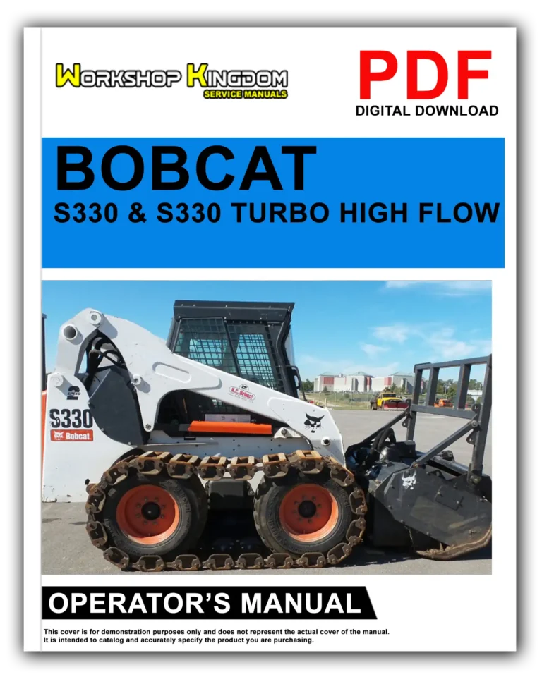 BOBCAT S330 & S330 TURBO Operator’s Manual – English – PDF Download