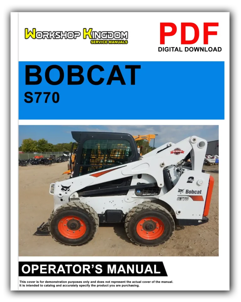 BOBCAT S770 Operator’s Manual – English – PDF Download