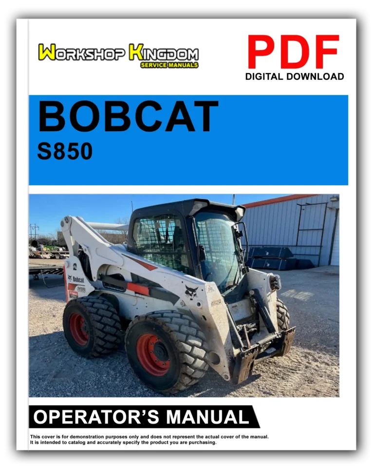 BOBCAT S850 Operator’s Manual – English – PDF Download