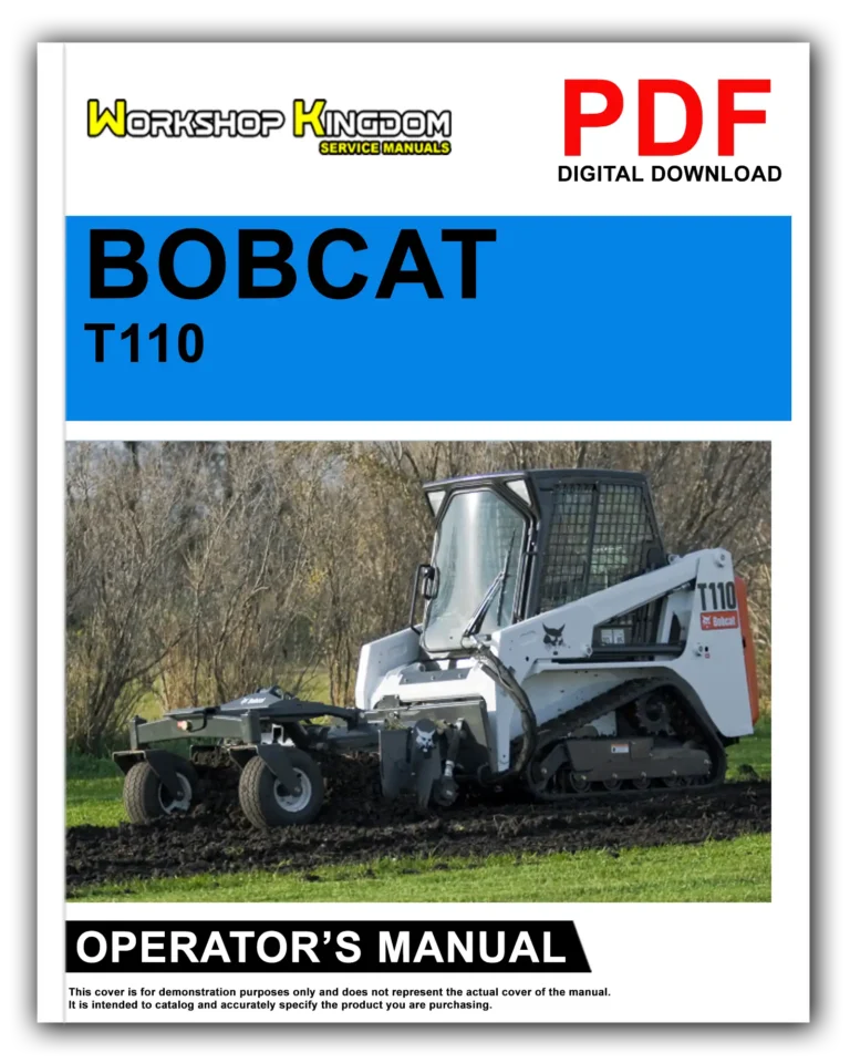 BOBCAT T110 Operator’s Manual – English – PDF Download