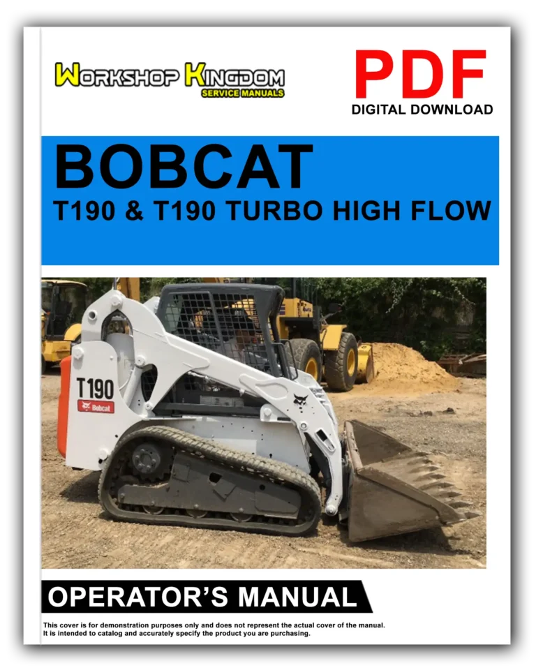 BOBCAT T190 & T190 TURBO Operator’s Manual – English – PDF Download