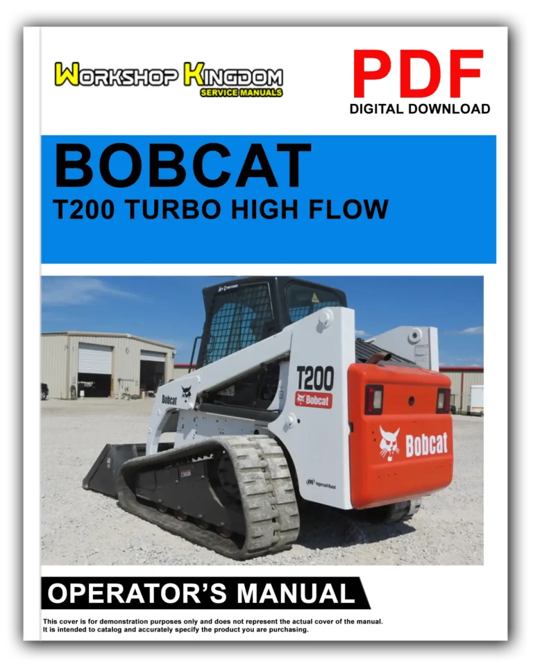 BOBCAT T200 TURBO HIGH FLOW Operator’s Manual – English – PDF Download