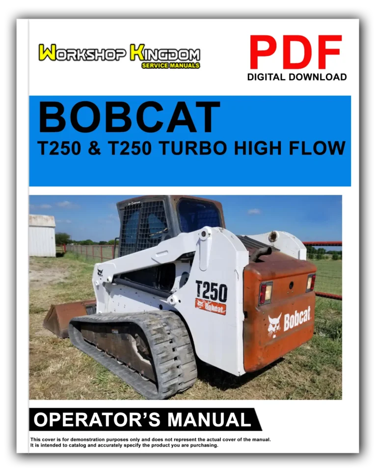 BOBCAT T250 & T250 TURBO Operator’s Manual – English – PDF Download